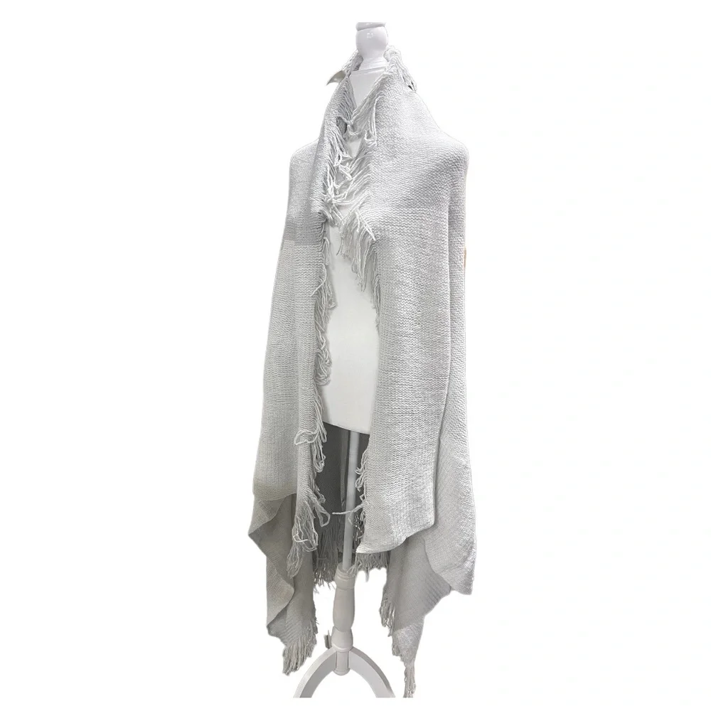 West Elm Fringe Woven Throw Lightweight Home Decor Living Blanket